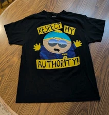South Park Respect My Authority Cartman T Shirt L Comedy Central **Large 