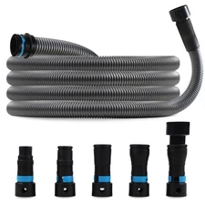 Upgraded 1 1/4 Inch x 17 Ft. Dust Collection Hose for Home and Workshop Vacuu...