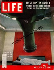 1958 Life May 5 - Cancer treatment; Tina Louise; Robert Ryan; Dreaming; Israel