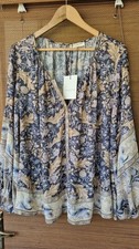 🦋SPELL & THE GYPSY XL OASIS BUTTON THRU BLOUSE BNWT Generous Sizing