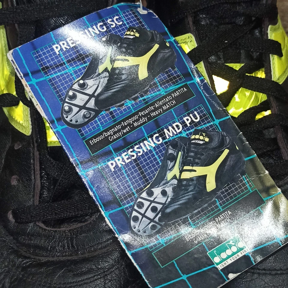 Botines de fútbol de colección Diadora Pressing MD PU botas de fútbol Italia talla 10,5 EUR 45 *! Foto 2 de 4