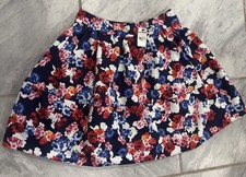 NWT Express Womens Floral Skater Skirt Size 4 Originally 59