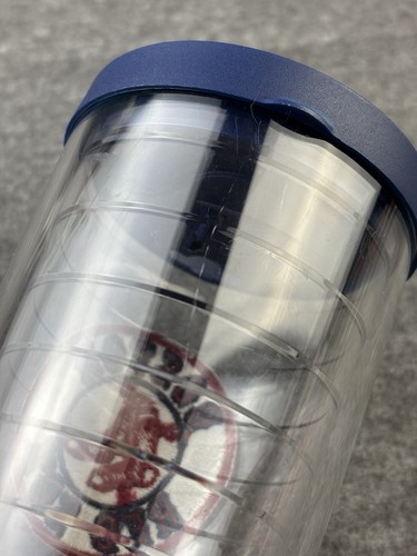 TERVIS 16 OZ RED SOX MLB TUMBLER EMBROIDERED LOGO PATCH BLUE LID DOUBLE WALLED - Picture 12 of 19