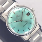 OMEGA SEAMASTER AUTOMATIC 24 JEWELS CAL.565 DATE BLUE DIAL VINTAGE MEN'S WATCH