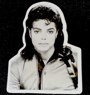 MICHAEL JACKSON STICKER     GLOSSY AWESOME  