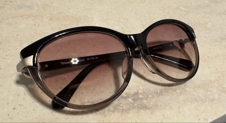 Редкие солнцезащитные очки Vivienne Westwood Heart Orb черные коричневые VH-7766 - Изображение 2 из 4