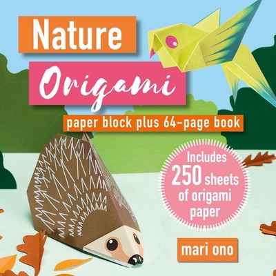 Nature Origami: Paper block plus 64-page book - paperback Ono, Mari