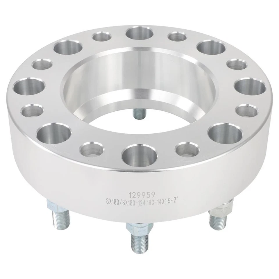 2 Pcs Front Hubcentric Wheel Spacers 8x180 2" For GMC Sierra 2500 HD 2011-2025 Foto 4 de 4