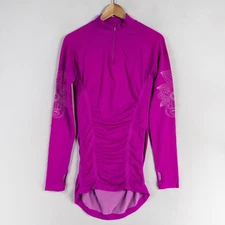 Athletic Essentials Top Womens Sz Medium Pink Purple Active Athletic Back Design