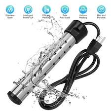 2000W Immersion Heater, Portable Electric Water Heater 304 SS Guard Fast Heating