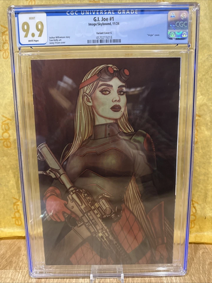 GI JOE #1 CVR Q JENNY FRISON FOIL VAR  CGC 9.9 RARE Not 9.8 Graded Comic - Image 2 of 4