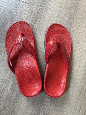 Vionic Tide Red Orthotic Flip Flop Sandals Women's 7