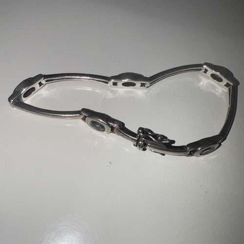 Pulsera retro de joyería Michael Hill Sterling (marcada) 18, cm L 0,7 cm W 12 gm EXC - Imagen 4 de 7