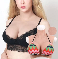 Silicone Breast Forms C-G Cup Fake Boobs Breastplates Drag Queen Crossdresser 