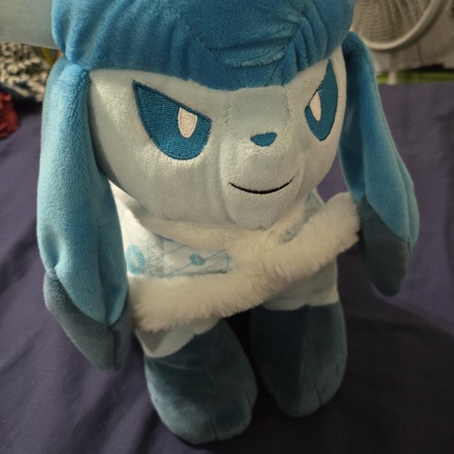 Build A Bear Pokemon Glaceon Stuffed Plush w/ Sleeper Cape & Sound New With Tags - Picture 2 of 5