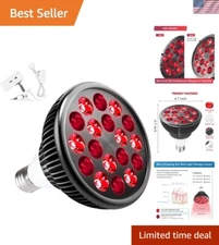 100W Infrared LED Therapy Lamp with Holder - Enhance Healing & Wellness