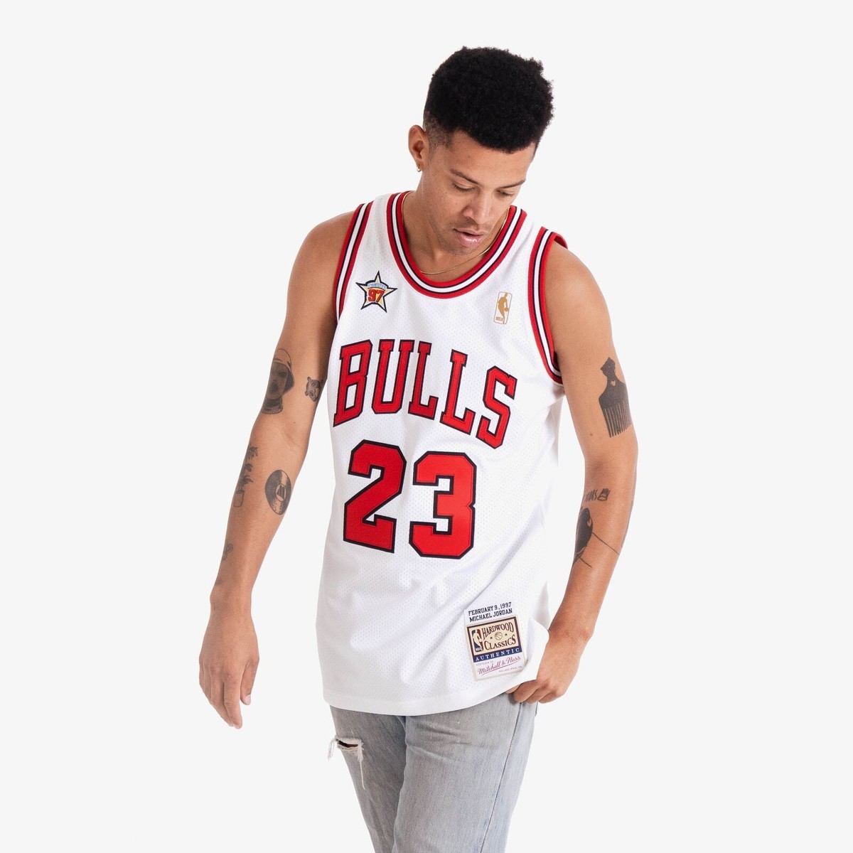Mitchell&Ness スタジャン L NBA All Star 1997 Mitchell & Ness Michael Jordan 1997 NBA All-Star Game Jersey