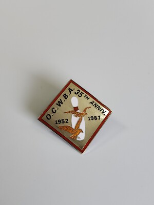 Orange County Calif. WBA Pin Women's Bowling Association 35th Anniversary 1987