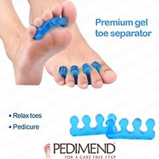 Pedimend Silicone Gel Toe Stretcher (2PCS) - Hammer Toe Straightener - Foot Care