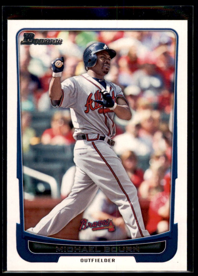 2012 Bowman  Michael Bourn #44 Atlanta Braves