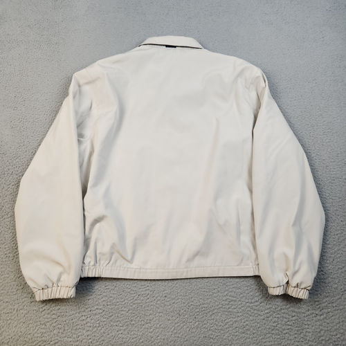 Dockers Soft Shell Lined Golf Jacket Men's Large Full Zip Windbreaker Beige Dad - Picture 2 of 9