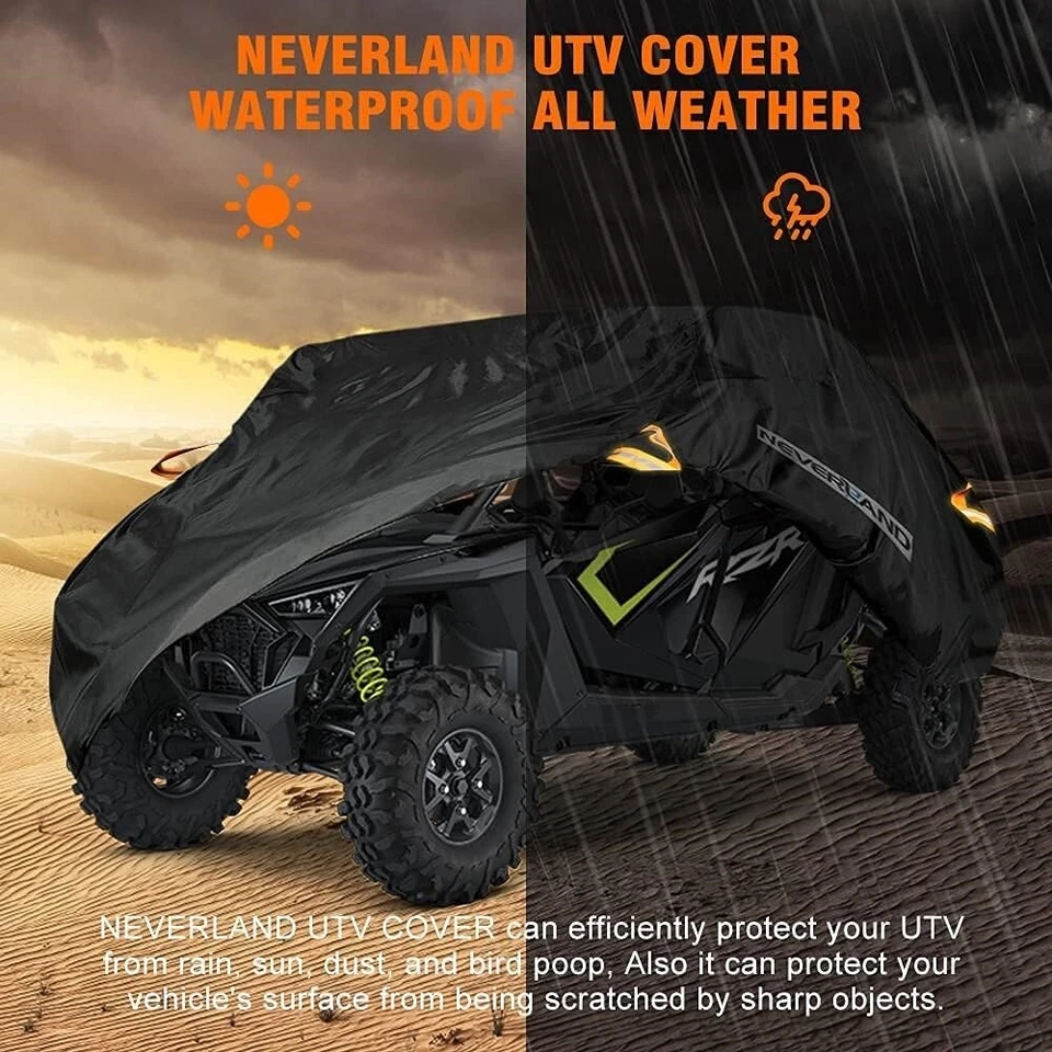 Cubierta de almacenamiento para UTV vehículo utilitario Polaris RZR XP 4 1000 exterior resistente Foto 3 de 4