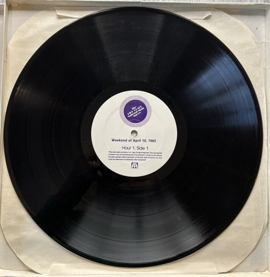 DICK CLARK National Music Survey 3xLP Apr 10 1982 Van Halen, Cars, Stevie Nicks Foto 4 de 4