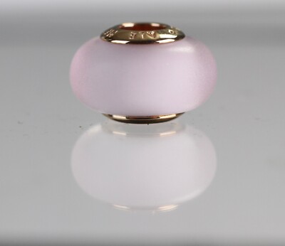 Pandora Matt Rosa Murano-Glas Charm rosevergoldet Metalllegierung 789421C00 V2-R