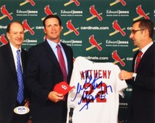 Mike Matheny Signed Cardinals 8x10 Photo PSA