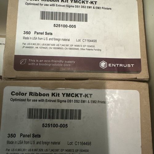 Entrust Farbband-Kit für Sigma DS1/DS2 ID-Kartendrucker (YMCKT-KT) 525100-005