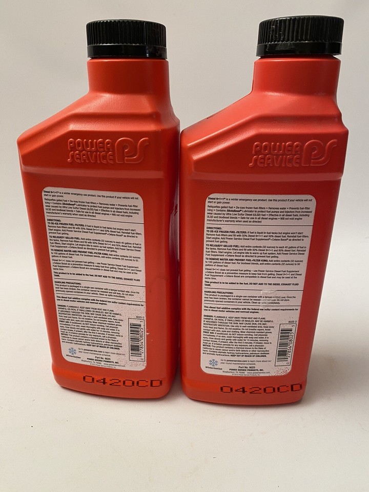 power-service-8025-diesel-911-fuel-anti-gel-32oz-bottle-quantity-2-ebay