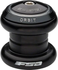 FSA ORBIT DL 1-1/8 Threadless Headset Black 30mm Crown Race 28.6mm Threadless