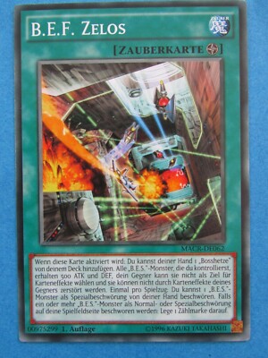 Yu-Gi-Oh Karte - B.E.F. Zelos - 1. Auflage - MACR-DE062 - Common - Deutsch