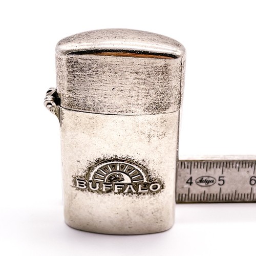 Vintage „Buffalo“ Feuerzeug aus einer Sammlung, für Sammler - Silber 3,5x6cm - Picture 10 of 10