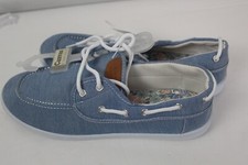 Canvas Casual Woman's Blue Canvas Shoes Lace Up Size 10 NWT