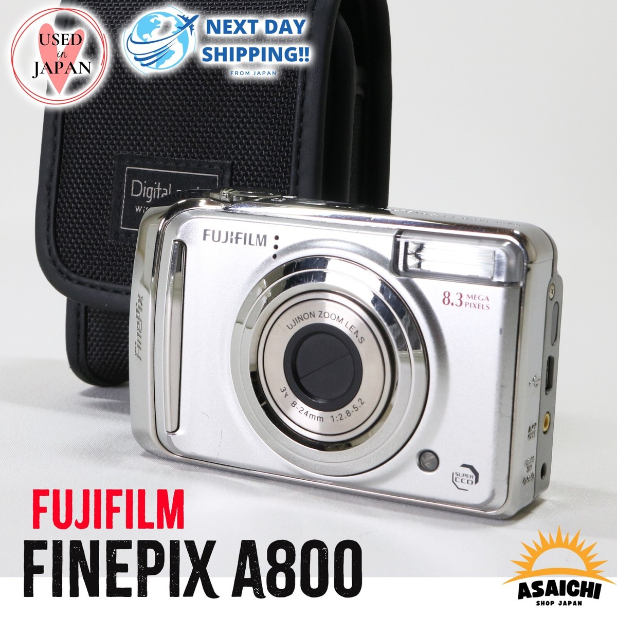 適当な価格 A FinePix Fujifilm Series Silver - Camera Digital 8.3MP A800 デジタルカメラ