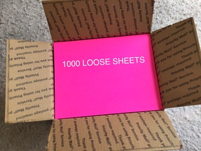 Astrobrights Colored Paper Fireball Fuchsia Letter 1000 Sheets Loose, Excellent