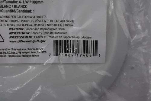 ProFlo Plastic 4-1/4" Flat Access Cleanout Cut Off Cover Plate White PFFAC4W - Picture 7 of 8