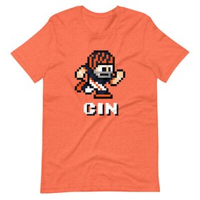Cincinnati Bengals NES Football Player 8-bit Tecmo Super Bowl Nintendo T-Shirt