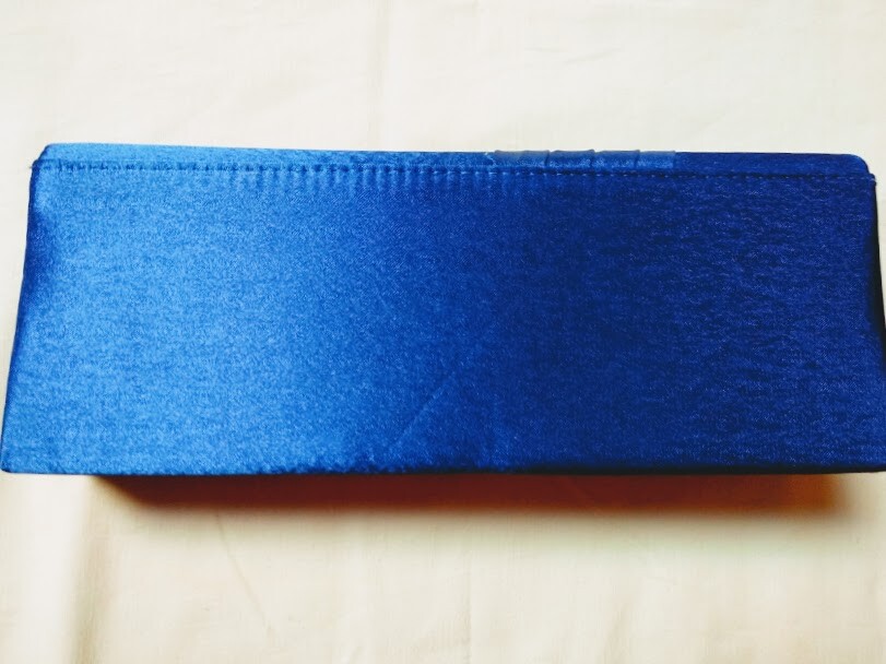 fiesta,clutch,cartera de raso mujer color azulón con cadena Nuevo | eBay