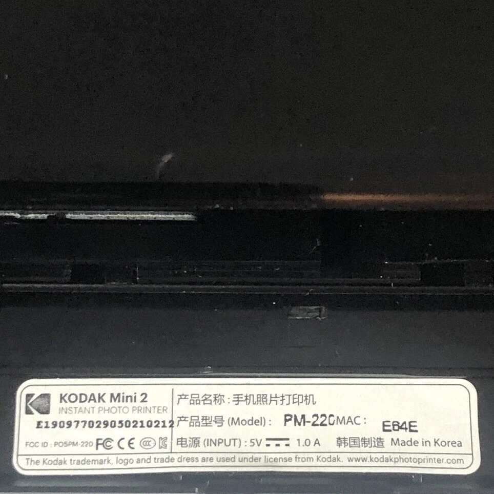 Kodak Photo Printer Mini 2 - PRINT TESTED & WORKS! ⭐ Pls Read ⭐ Kodak Photo Printer Mini 2 - PRINT TESTED & WORKS! ⭐ Pls Read ⭐