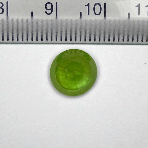 4ct Vivid Green Sphene Natural Earth Mined Unheated No Flash Faceted Round - Picture 5 of 5
