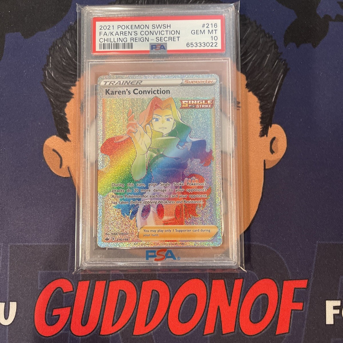 💎PSA 10 GEM MINT 2021 Pokemon Chilling Reign KAREN'S