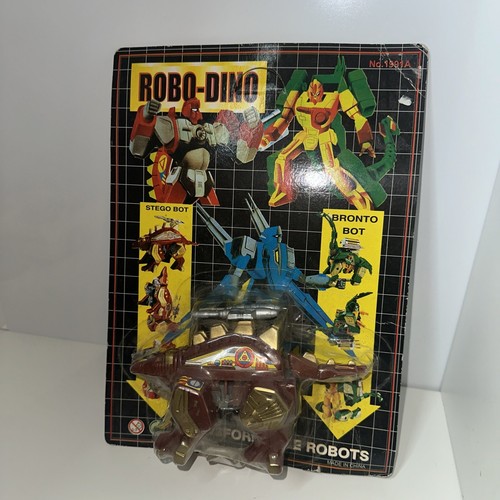 De colección Robo Dino Stego Bot Stegosaurus Tek Juguetes Transformers KO Robot Dinosaurio - Imagen 1 de 12