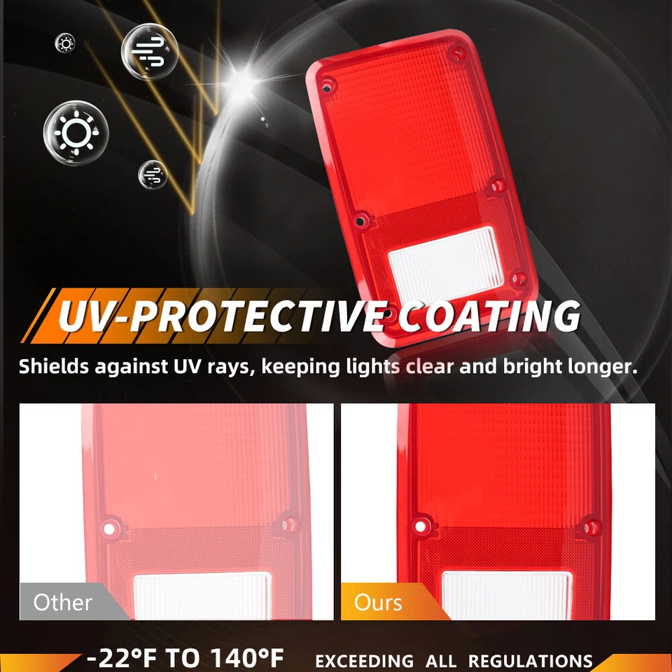 2X Luz trasera de parachoques con lente roja para Dodge B150 250 350 Plymouth PB100 150 250 Foto 2 de 4
