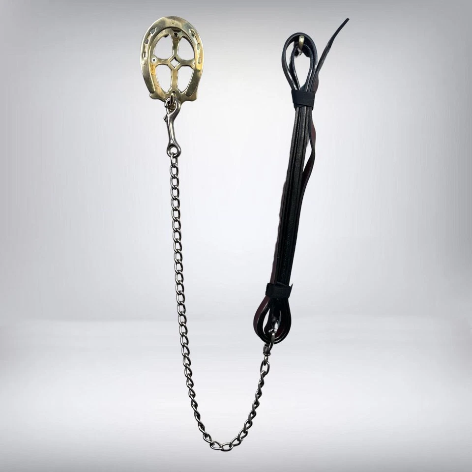 Halter y plomo Kathy's Tack marrón oscuro Show Foto 3 de 4