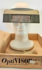 Vtg Donegan DA-5 OptiVisor Magnifying Glasses Headband With Box #OV