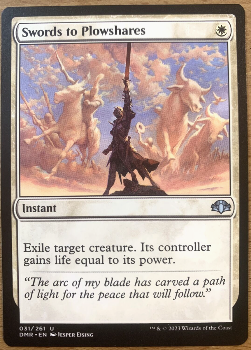 マジック：ザ・ギャザリング Magic The Gathering Swords to Plowshares MTG Swords to Plowshares Dominaria Remastered 031/261 NM | eBay