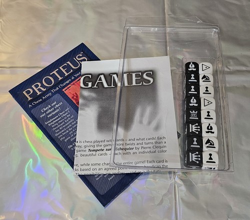 2001 Proteus dice game 1st First Edition CHESS Steve Jackson Games SJG - Read - Picture 2 of 4