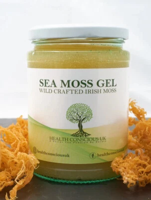 100% PURE 500ml / 100% Organic Wildcrafted St Lucian Golden Sea Moss/ Dr Sebi